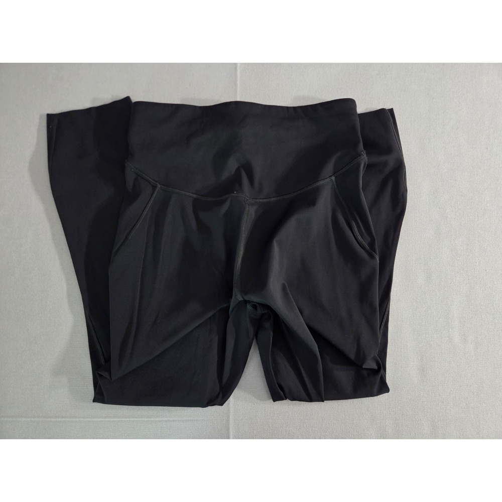 Lululemon Leggings Womens 6 Black Base Pace Crop Running Stretch Pants Outdoor - Picture 2 of 8